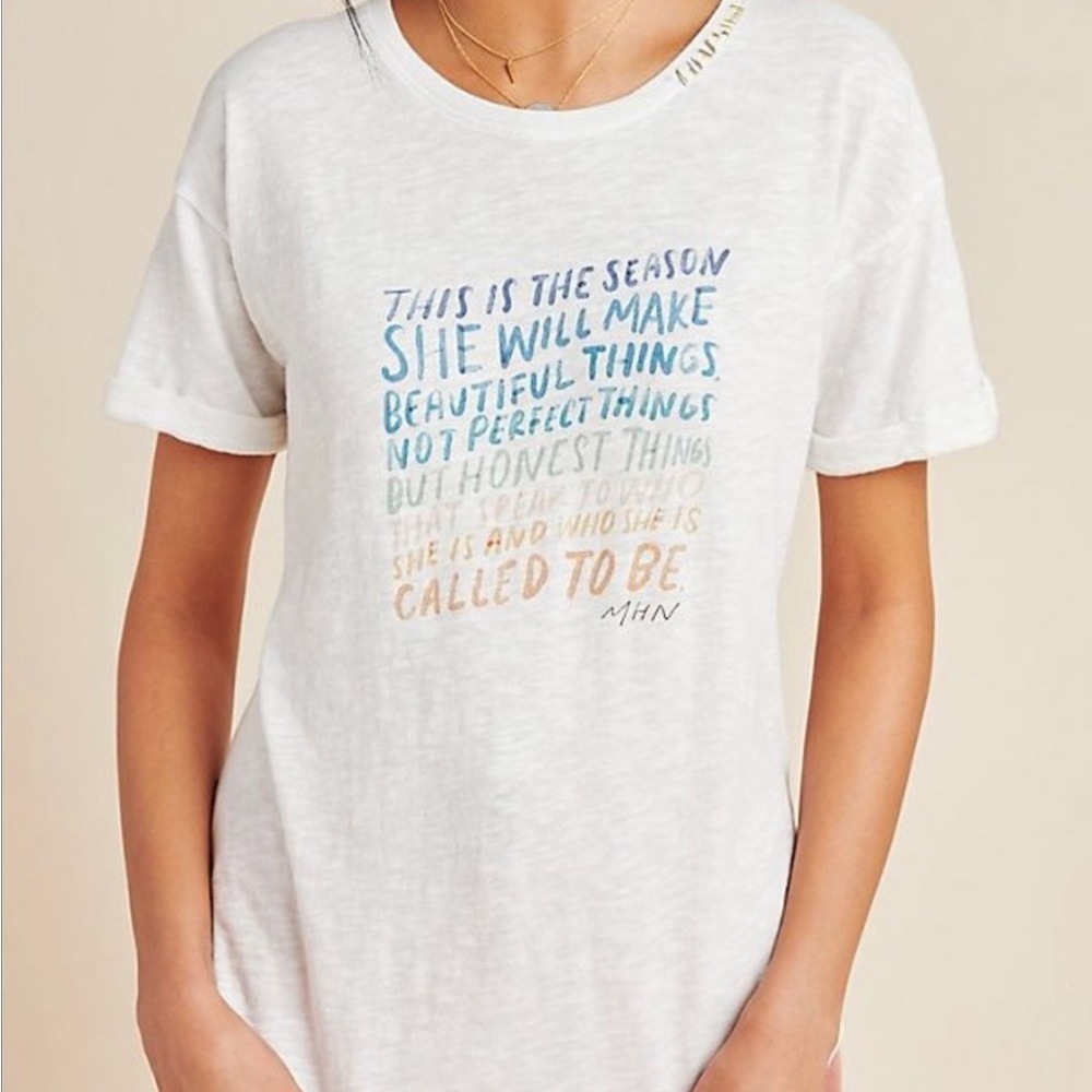 Anthropologie Morgan Harper Nichols T Shirt Medium